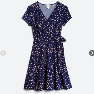 Kaileigh Arnett Faux Wrap Knit Dress